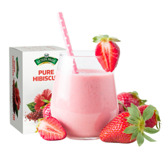 Hibiscus Strawberry Milkshake